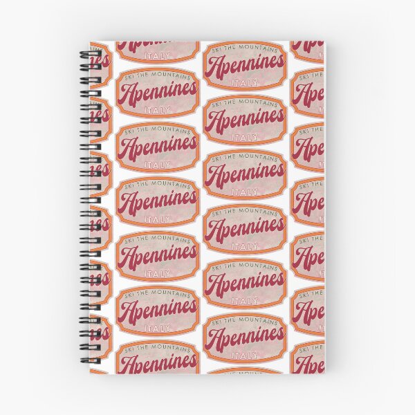 Item preview, Apennines, Italy, Ski, textured skiing badge designed and sold by Wanderful-roads.