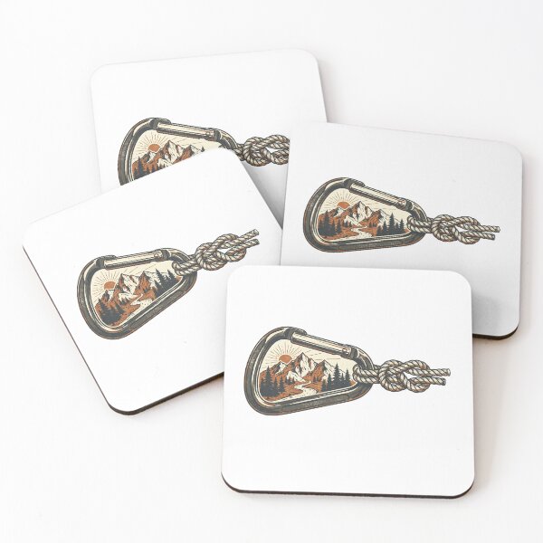 Item preview, Vintage Mountain Adventure in a Carabiner Frame designed and sold by Areteclimbdesing.