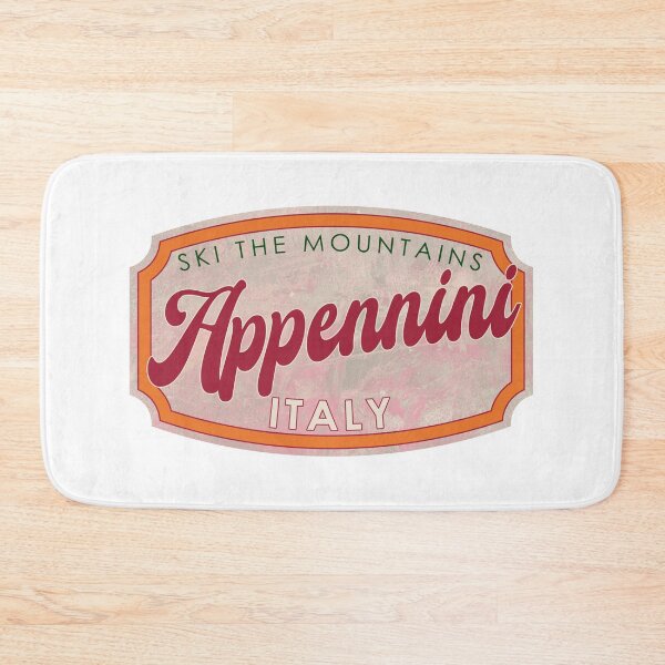 Item preview, Appennini, Italy, Ski, textured skiing badge designed and sold by Wanderful-roads.