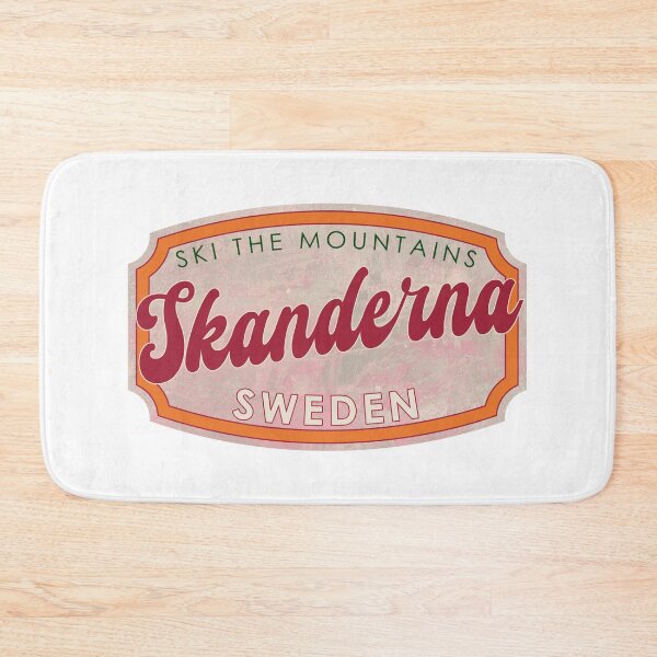 Item preview, Skanderna, Sweden, Ski, textured skiing badge designed and sold by Wanderful-roads.