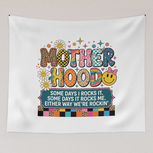 Item preview, Motherhood Some Days I Rock It Some Days It Rocks Me Women designed and sold by OlakunleOloroz.