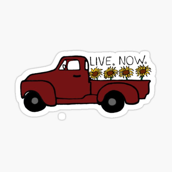 Flower Truck Sticker