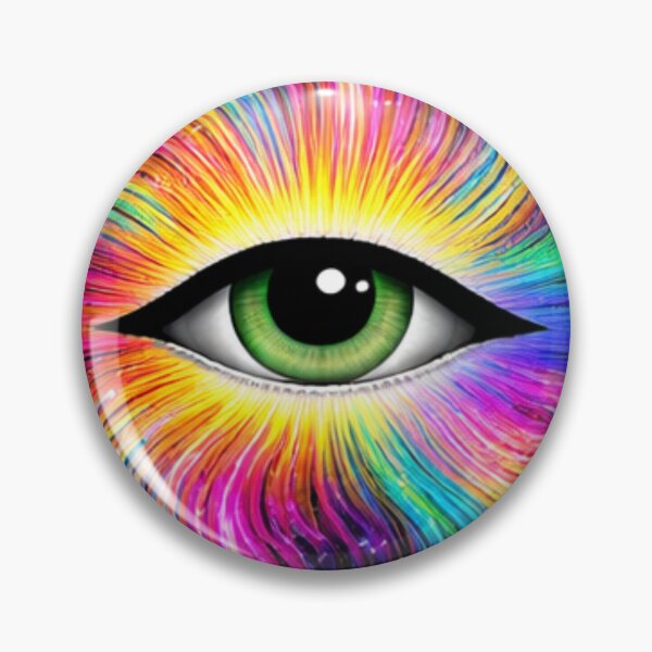 Item preview, Trippy Psychedelic Eye Rainbow Cosmic Aesthetic Design designed and sold by Daily Spark Designs.