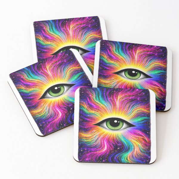Item preview, Trippy Psychedelic Eye Rainbow Cosmic Aesthetic Design designed and sold by Daily Spark Designs.