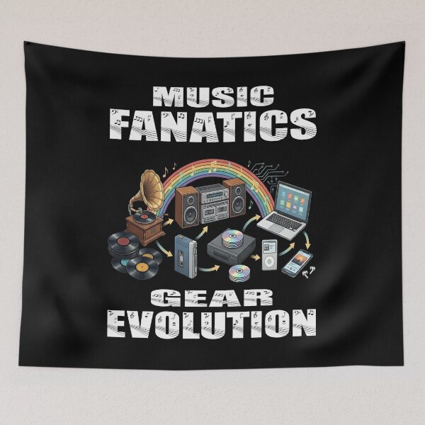 Item preview, Music Fanatics Gear Evolution Vinyl to Streaming Music History Music Technology Evolution Music History Gear Nerd Hifi designed and sold by Jt41.