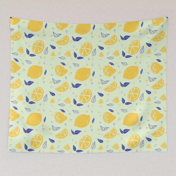 Item preview, lemon and leaves pattern designed and sold by Smuchie.