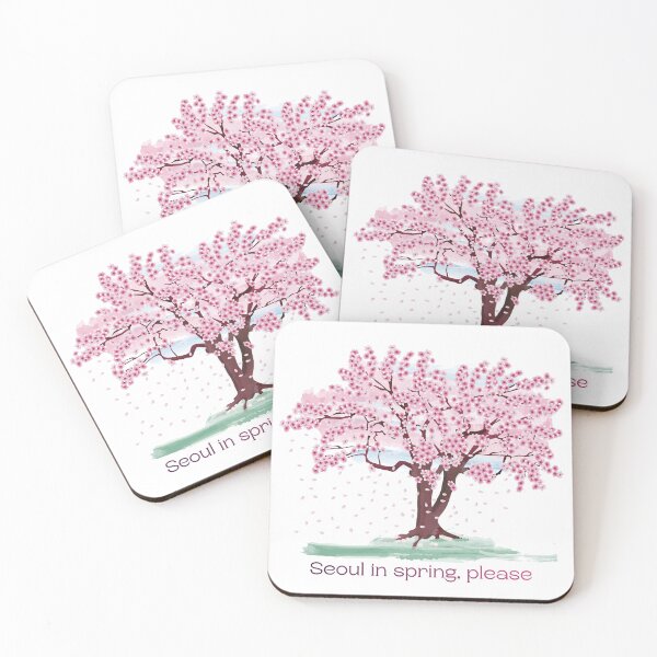 Item preview, Cherry Blossom Korea T-Shirt | Soft Aesthetic Spring Sakura Tee designed and sold by Designnari.