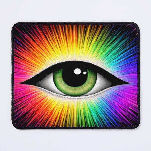 Item preview, Rainbow Psychedelic Eye Burst Trippy Colorful Design designed and sold by Daily Spark Designs.