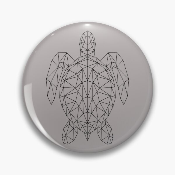 Item preview, Minimalist Geometric Sea Turtle Black Line Graphic designed and sold by capricedefille.
