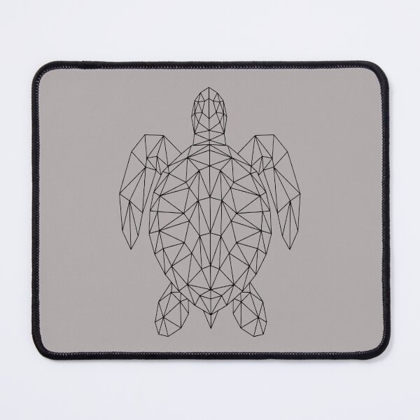 Item preview, Minimalist Geometric Sea Turtle Black Line Graphic designed and sold by capricedefille.