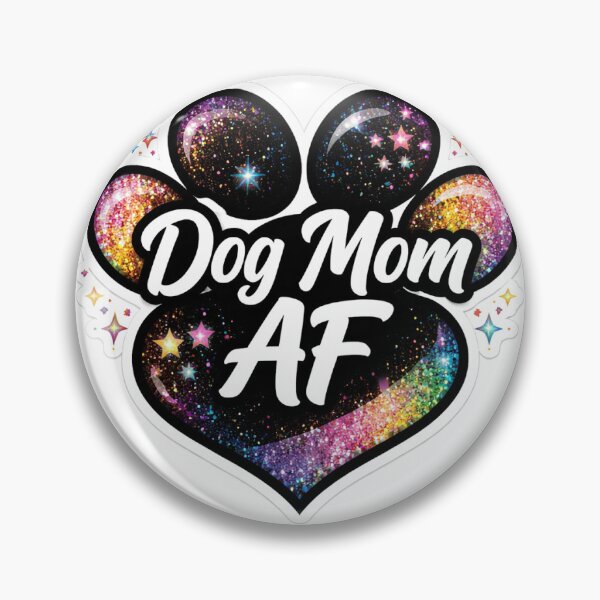 Item preview, Funny Dog Mom AF Sticker designed and sold by SparkVault.