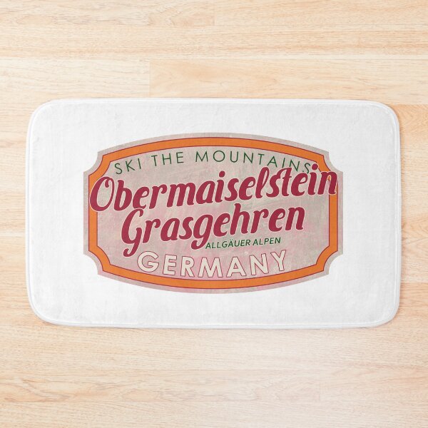 Artikelvorschau, Obermaiselstein/Grasgehren, Deutschland, Allgäuer Alpen, Ski, strukturiertes Skiabzeichen entworfen und verkauft von Wanderful-roads.