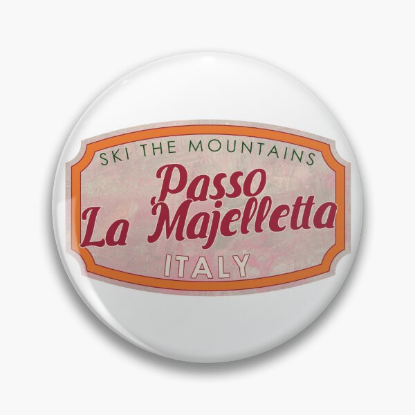 Item preview, Passo Lanciano-La Majelletta, Italy, Ski, textured skiing badge designed and sold by Wanderful-roads.