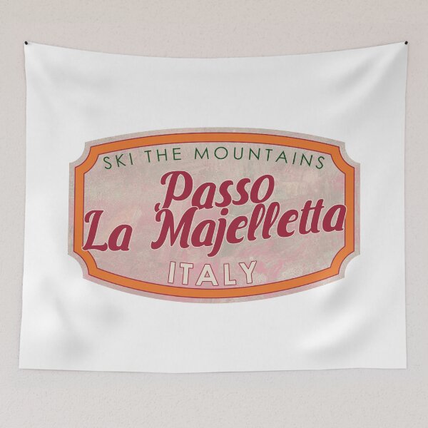 Item preview, Passo Lanciano-La Majelletta, Italy, Ski, textured skiing badge designed and sold by Wanderful-roads.