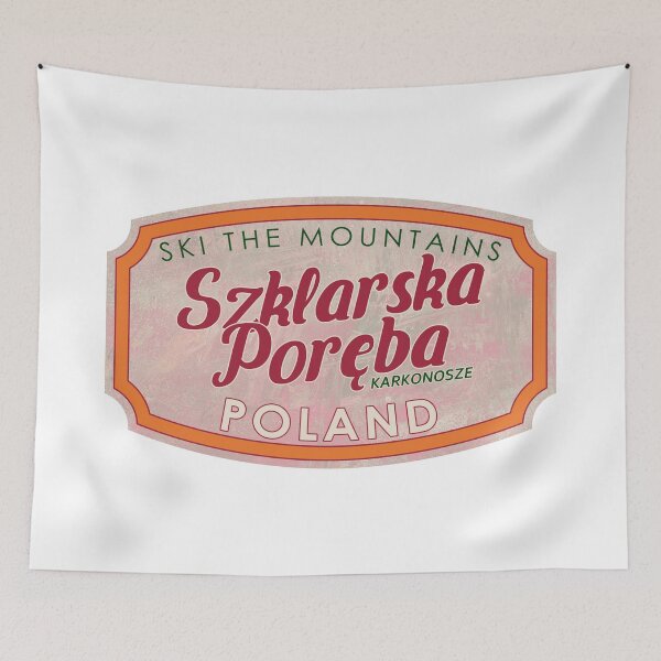 Item preview, Szklarska Poręba, Poland, Karkonosze, Ski, textured skiing badge designed and sold by Wanderful-roads.