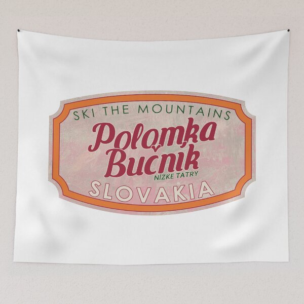 Item preview, Polomka - Bučník, Slovakia, Nízke Tatry, Ski, textured skiing badge designed and sold by Wanderful-roads.