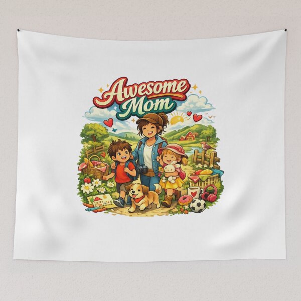 Item preview, Awesome Mom designed and sold by Teacuppupdesign.