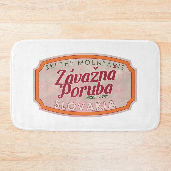 Item preview, Závažná Poruba, Slovakia, Nízke Tatry, Ski, textured skiing badge designed and sold by Wanderful-roads.