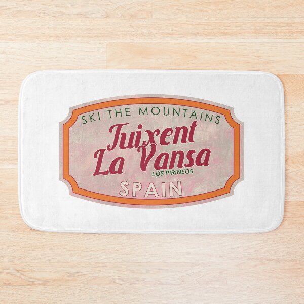 Item preview, Tuixent - La Vansa, Spain, Los Pirineos, Ski, textured skiing badge designed and sold by Wanderful-roads.