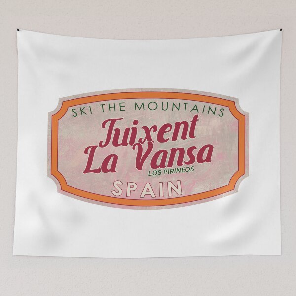 Item preview, Tuixent - La Vansa, Spain, Los Pirineos, Ski, textured skiing badge designed and sold by Wanderful-roads.
