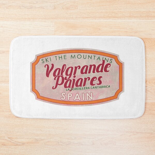 Item preview, Valgrande-Pajares, Spain, La Cordillera Cantábrica, Ski, textured skiing badge designed and sold by Wanderful-roads.