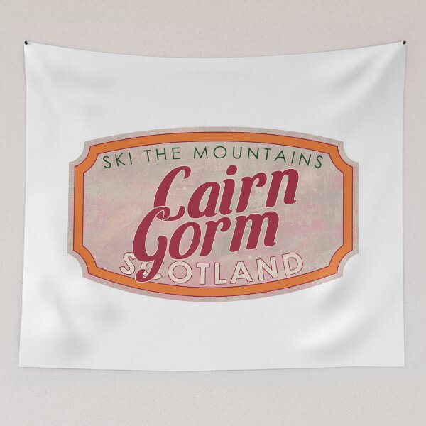 Item preview, Cairn Gorm, United Kingdom, Highland, Ski, textured skiing badge designed and sold by Wanderful-roads.