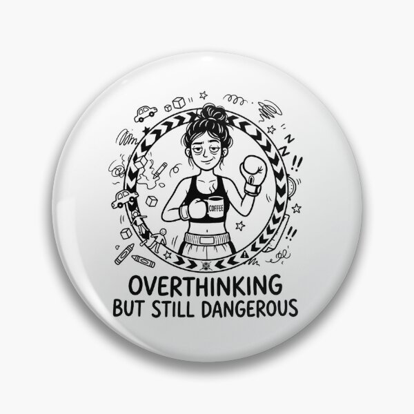 Item preview, Funny Muay Thai Mom Shirt, Overthinking but Still Dangerous, Fighter Mom Tee, Coffee Chaos Combat designed and sold by Muay Thai Family Club.