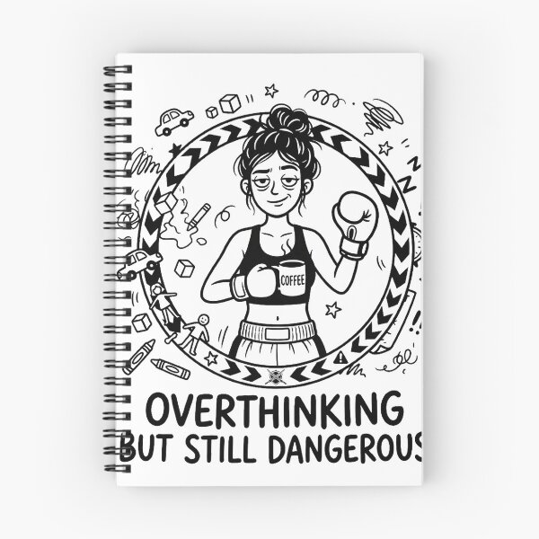 Item preview, Funny Muay Thai Mom Shirt, Overthinking but Still Dangerous, Fighter Mom Tee, Coffee Chaos Combat designed and sold by Muay Thai Family Club.