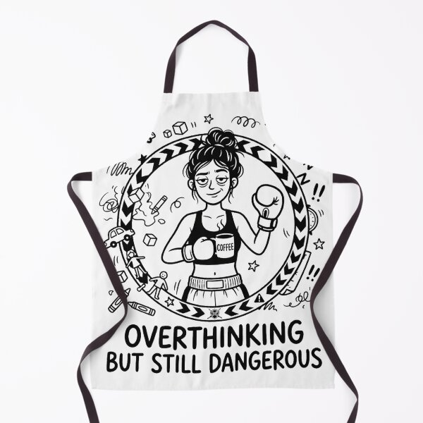 Item preview, Funny Muay Thai Mom Shirt, Overthinking but Still Dangerous, Fighter Mom Tee, Coffee Chaos Combat designed and sold by Muay Thai Family Club.