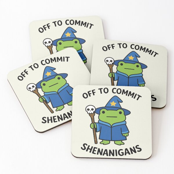 Item preview, Off to Commit Shenanigans Wizard Frog designed and sold by Vonravenn.