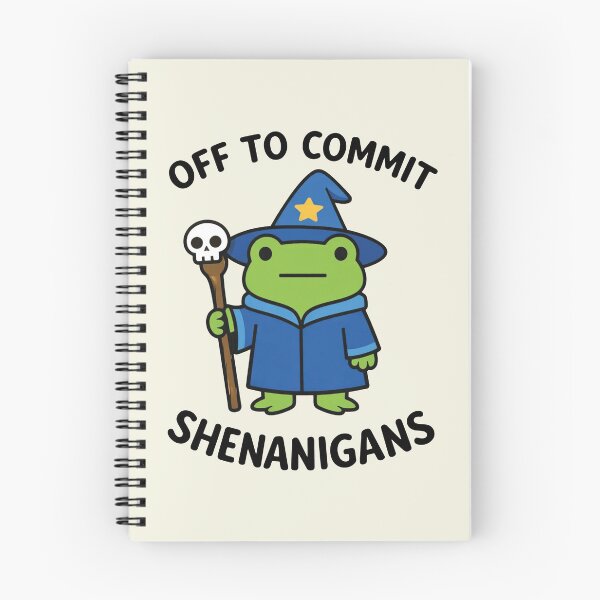 Item preview, Off to Commit Shenanigans Wizard Frog designed and sold by Vonravenn.