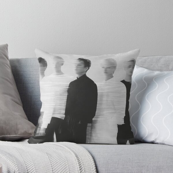 Item preview, Minimalist Black and White Portrait of Five Men with Glitch Effect designed and sold by Mindrender.