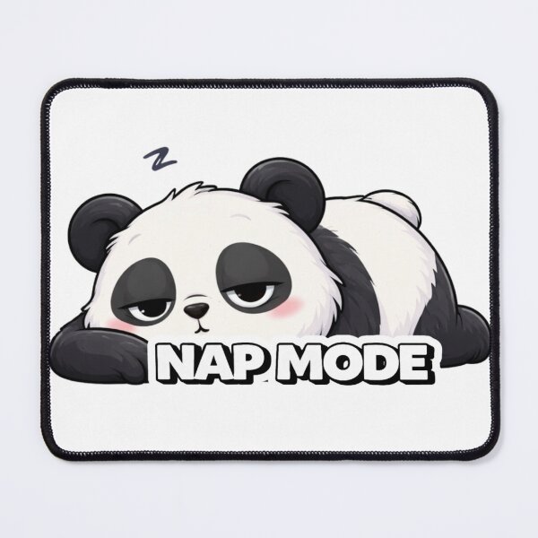 Item preview, Nap Mode Panda Sleepy Cute Funny Lazy Relax Design designed and sold by LazyMoodStudio.
