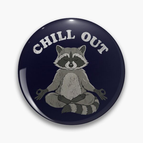 Item preview, Chill Out Raccoon Meditation Mindfulness Yoga designed and sold by Covent Vaughn.