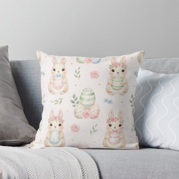 Item preview, Cute Easter Bunny Seamless Pattern designed and sold by naragon4289.