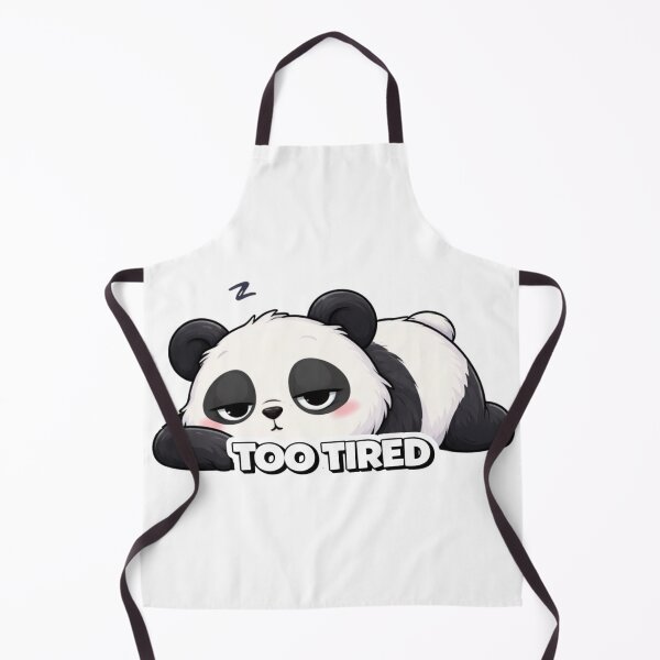 Item preview, Too Tired Panda Exhausted Sleepy Funny Cute Lazy Design designed and sold by LazyMoodStudio.