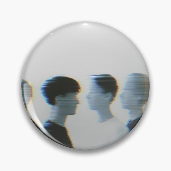 Item preview, Minimalist Black and White Portrait of Five Men with Glitch Effect designed and sold by Mindrender.