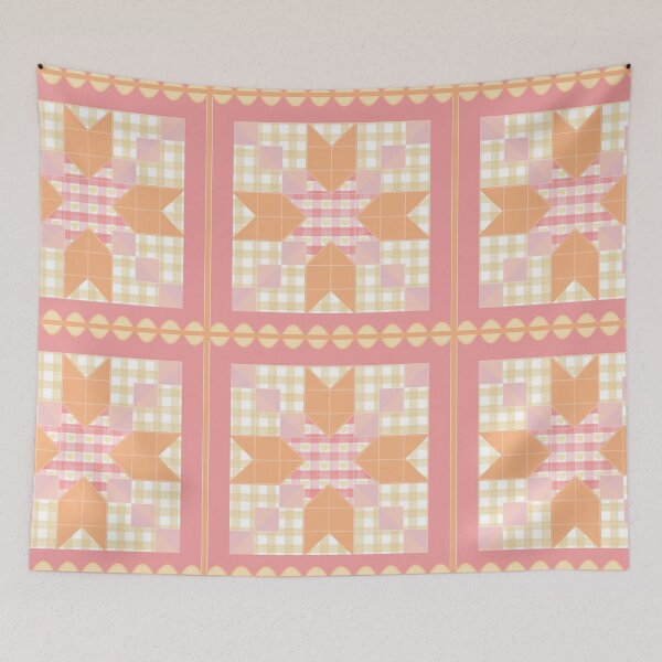 Item preview, Gingham Quilt Block designed and sold by KNBdesign.