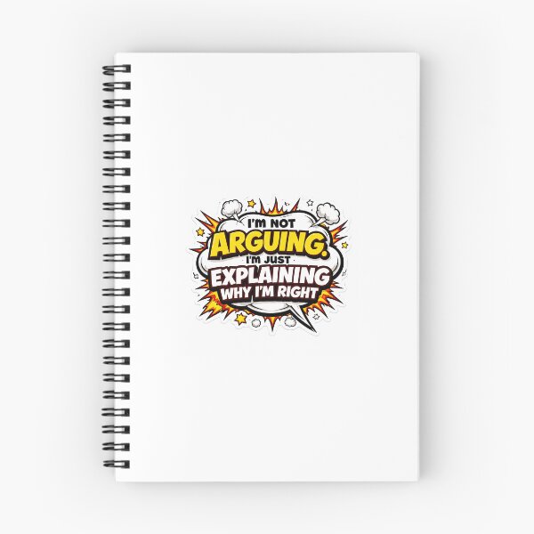 Item preview, I'm Not Arguing, I'm Just Explaining Why I'm Right – Funny Retro Comic Sticker designed and sold by SparkVault.