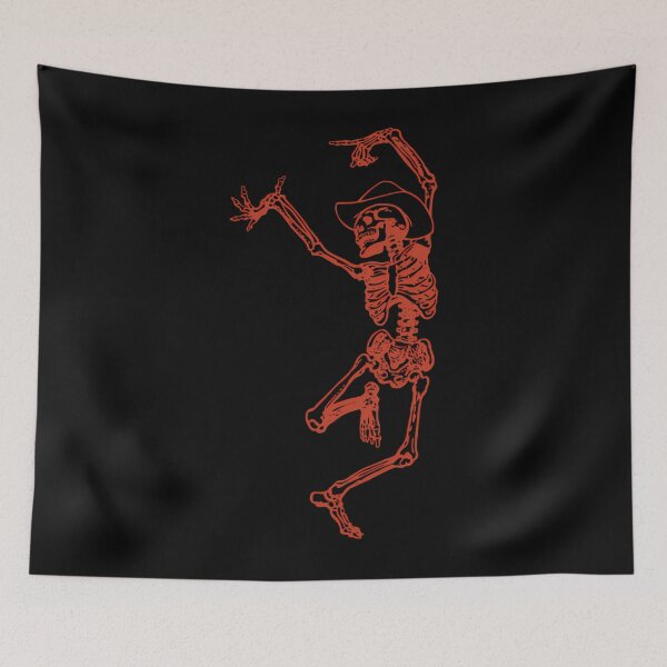 Item preview, Dancing Skeleton Cowboy Alt Western Art designed and sold by nctdhlkseos50.