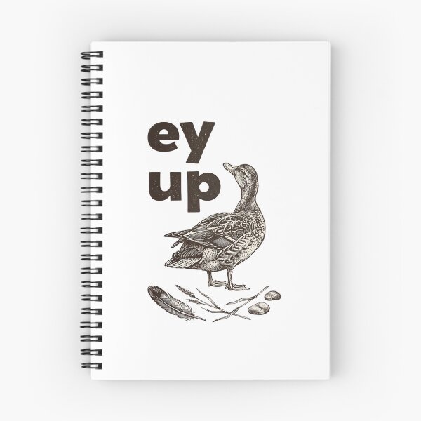 Item preview, Ey Up Duck Vintage Woodcut — Rustic Northern English Slang Duck Illustration designed and sold by Colorful-Garden.