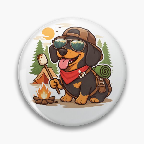 Artikelvorschau, Lustiges Camping-Dackel-Shirt – Niedliches Dackel-Lagerfeuer-T-Shirt mit Dackel-Motiv, Geschenk für abenteuerlustige Hundeliebhaber entworfen und verkauft von MoosElkPL.