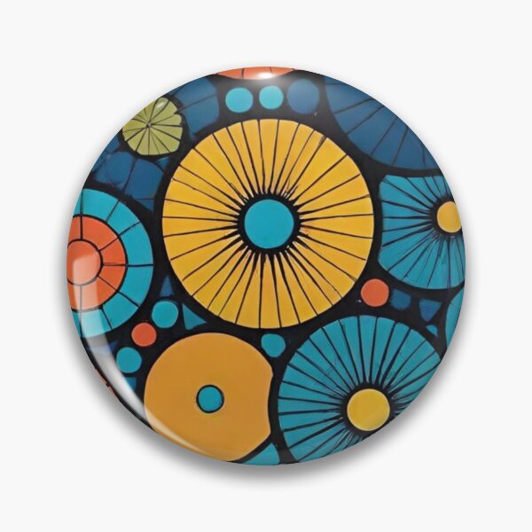 Item preview, Vibrant Geometric Mosaic Circle Pattern Art designed and sold by AlxVel.