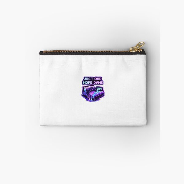Item preview, Just One More Game – Gamer Sticker | Pixel Art 3AM Gaming Meme | Neon Aesthetic designed and sold by SparkVault.