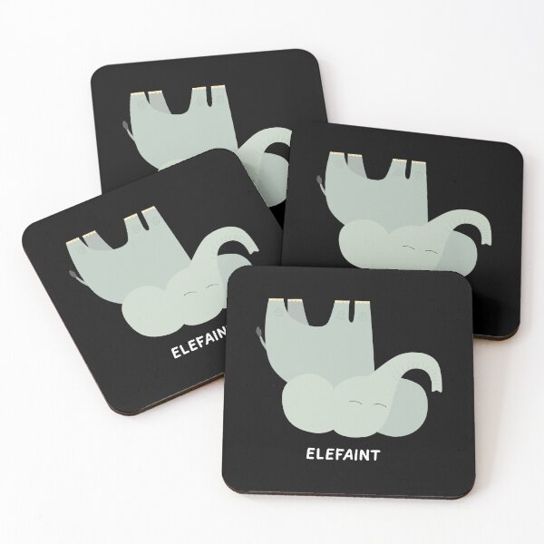 Item preview, Funny Elefaint - Cute Fainting Elephant Pun Graphic designed and sold by artworkathome.