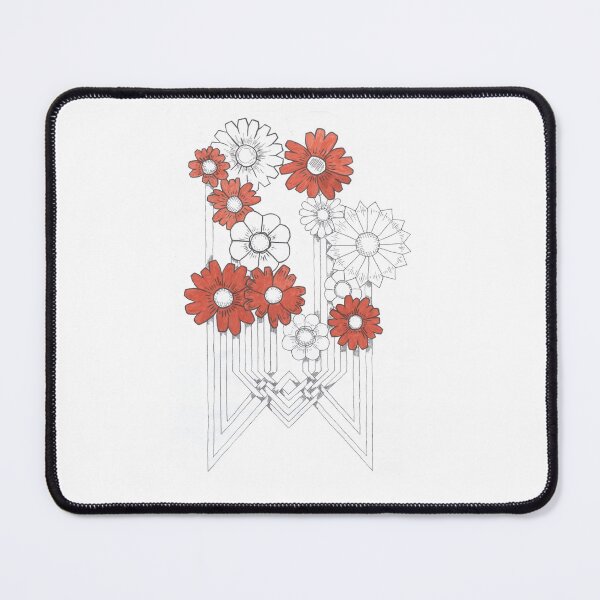 Item preview, An ornament of red flowers designed and sold by artisterik.