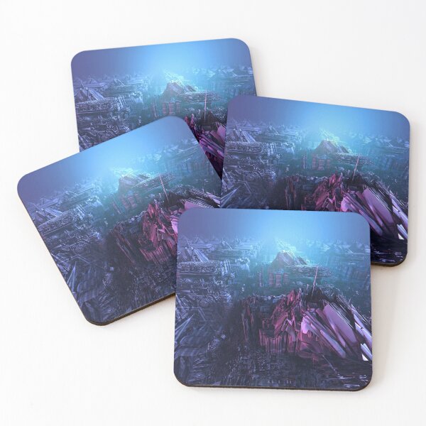 Item preview, Cyber City 035 - Fractal Landscapes designed and sold by sbartinspace.