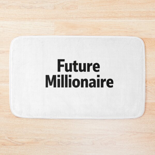 Item preview, Future Millionaire – Success Motivation Minimal Typography Sticker designed and sold by Lovestickerco.