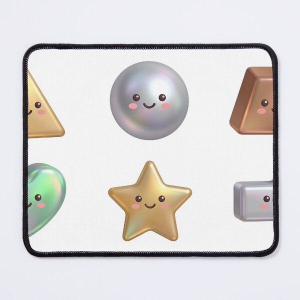 Item preview, A set of cute cartoon shapes on transparent background designed and sold by Creative88Art.