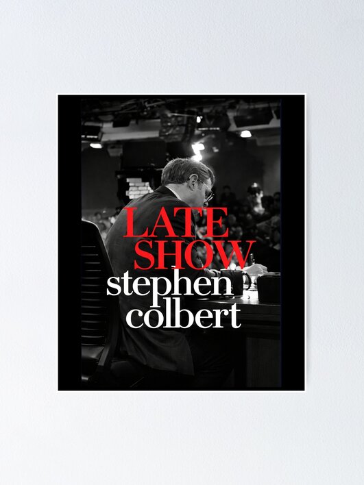 Discover Stephen Colbert Final Show Poster - The Night The Laughter Died - May 21 2026